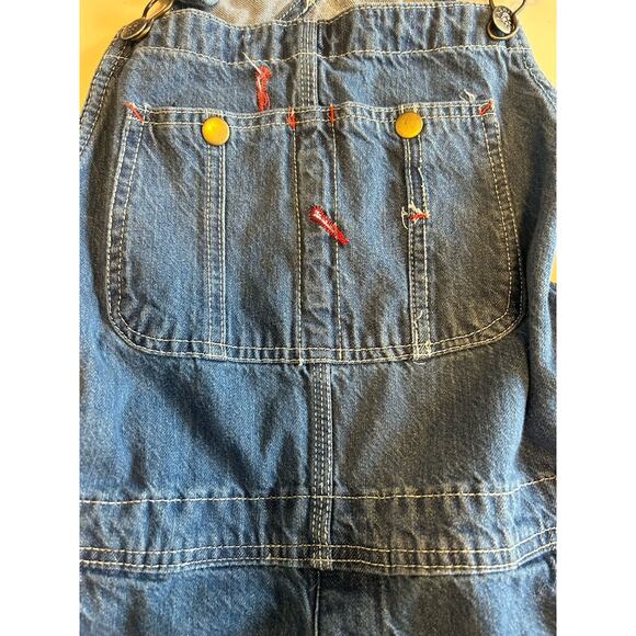Skyline Wears Men's Size 32x32 Blue Denim Bib Overalls Dark Wash Wide Leg Fashio - Picture 9 of 16